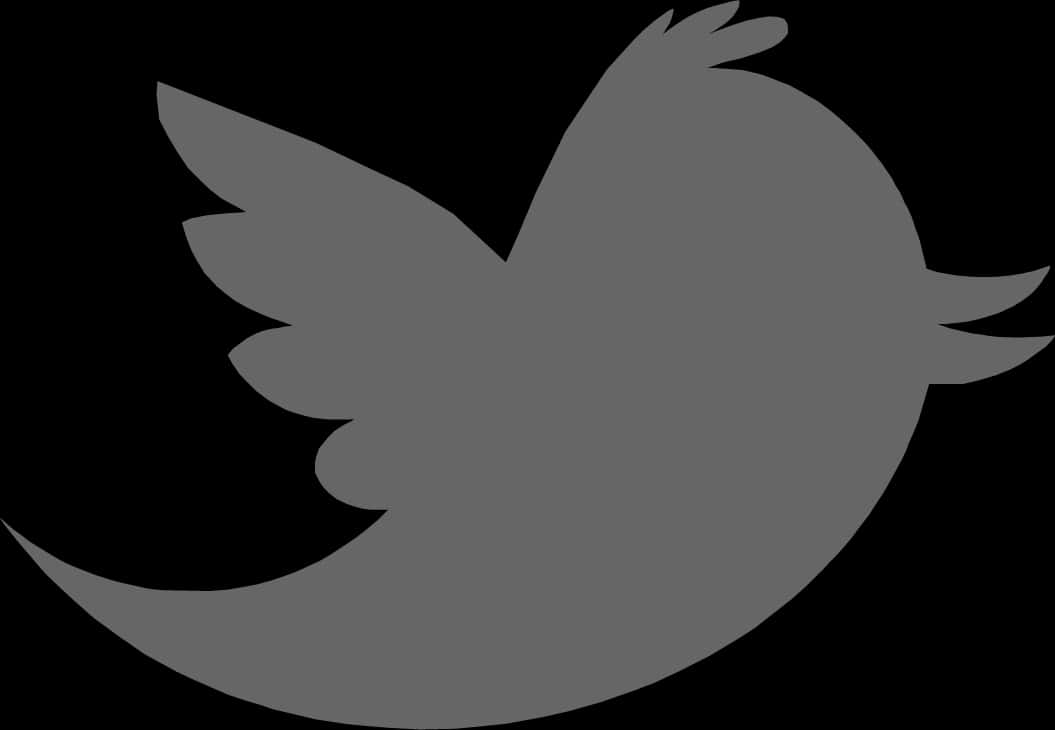 Black Twitter Logo Silhouette