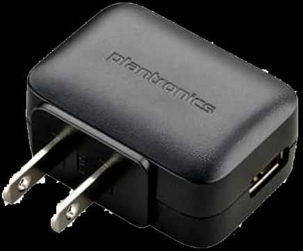 Black U S B Wall Charger Plantronics