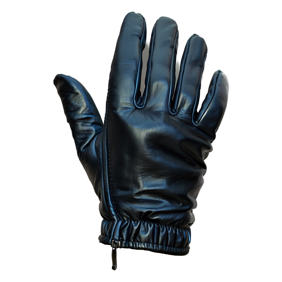 Black Vegan Leather Gloves Png 86