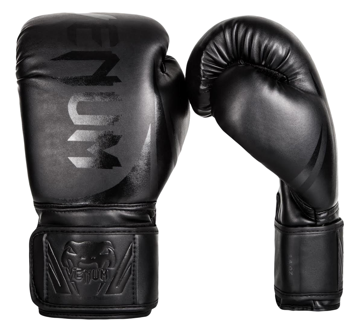 Black Venum Boxing Gloves PNG with transparent background