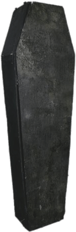Objects - Black Coffin PNG with transparent background