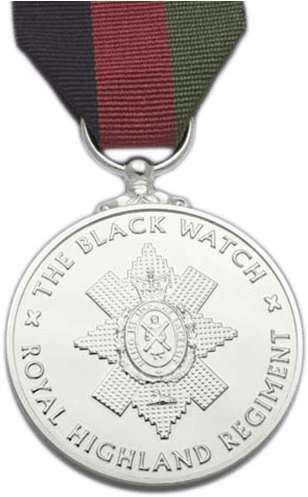 Black Watch Royal Highland Regiment Medal PNG with transparent background