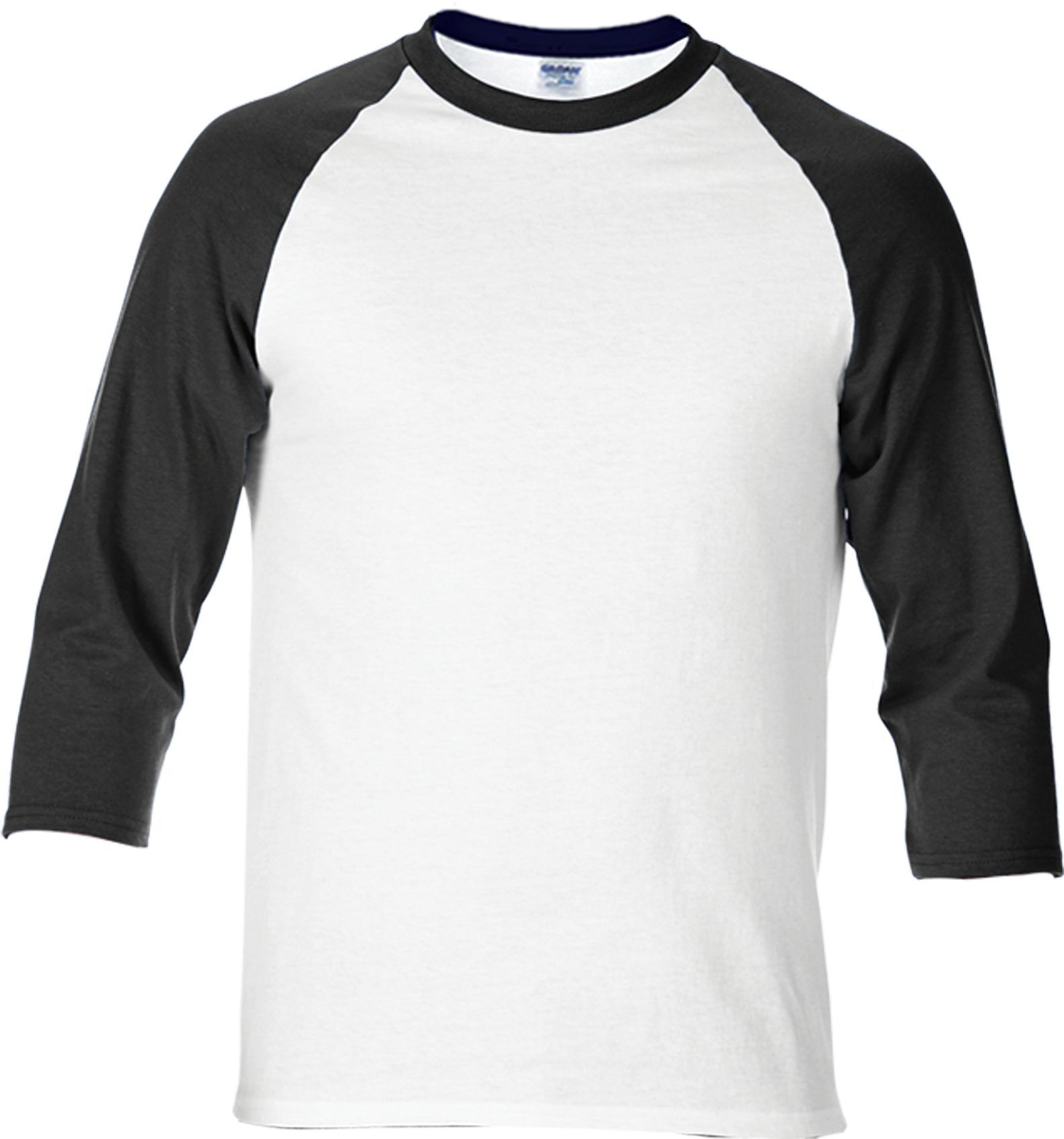 Black White Raglan Baseball Tee