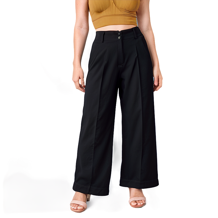 Black Wide Leg Pants Png 06212024