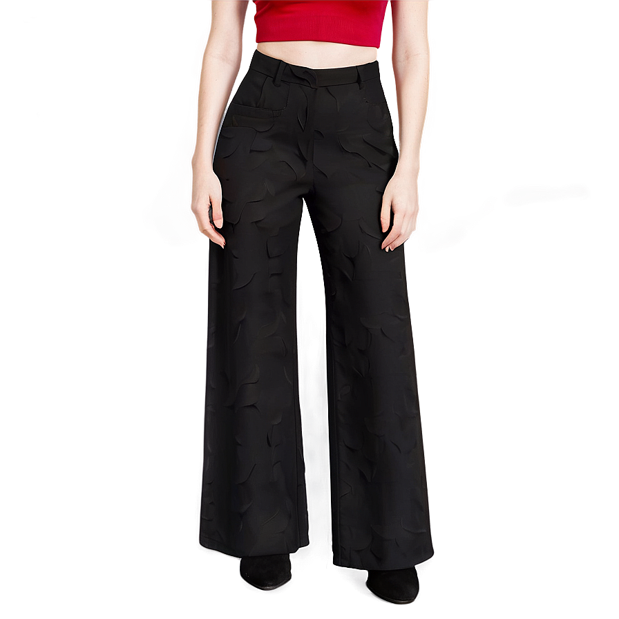 Black Wide Leg Pants Png 5