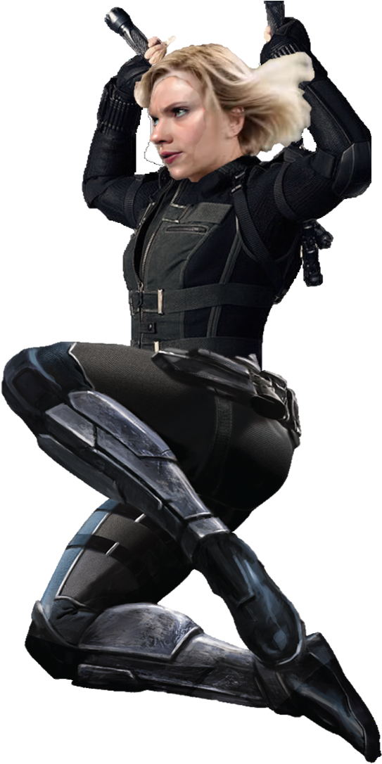 Black Widow Action Pose