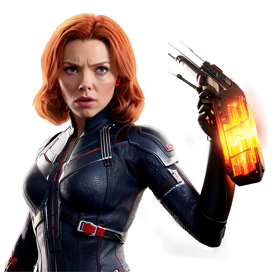 Black Widow Action Pose PNG 05212024 PNG with transparent background