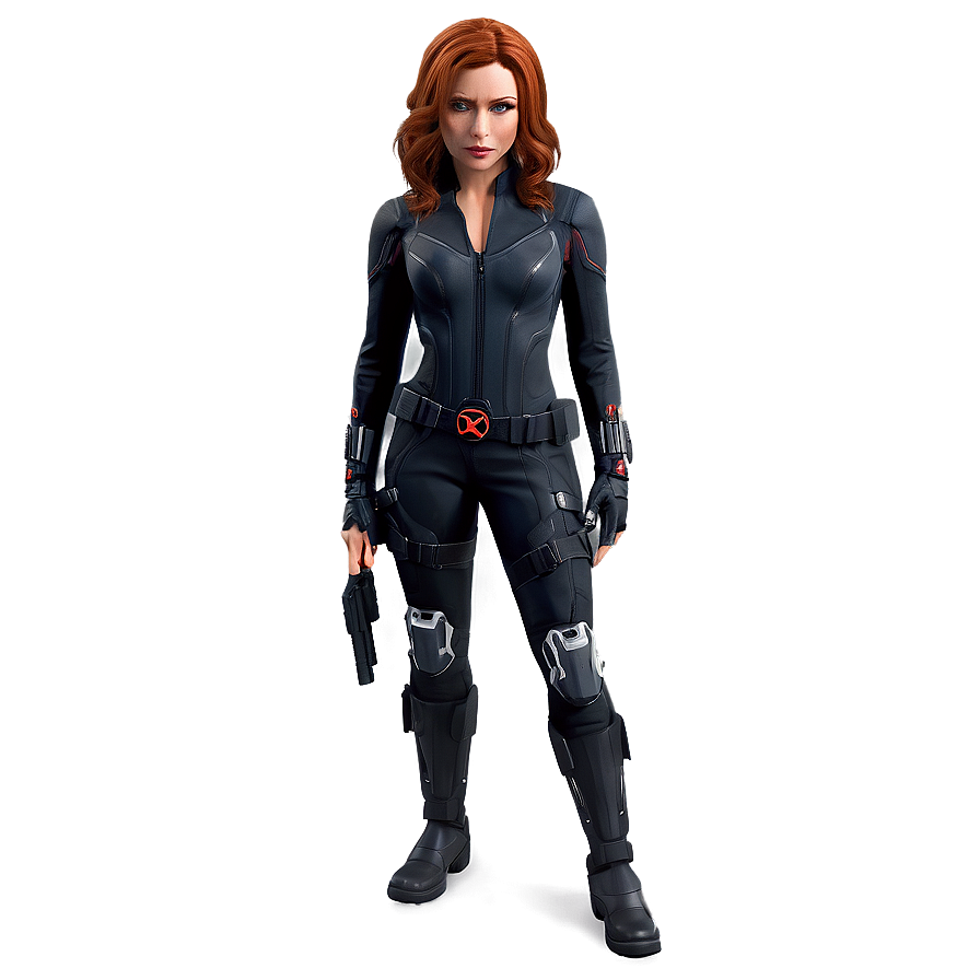 Black Widow Casual Look Png Yup42