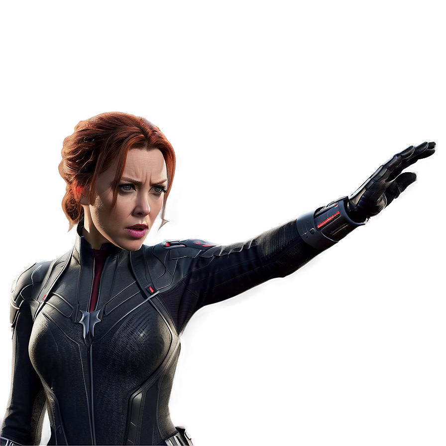 Black Widow Fighting Stance Png Mxo