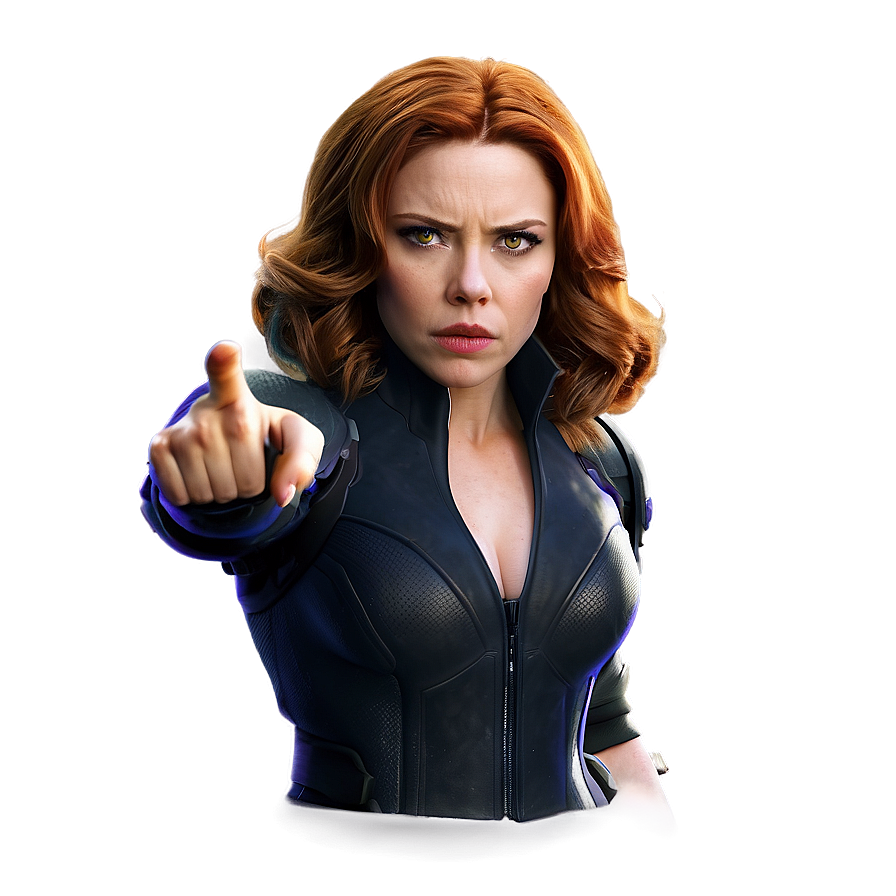 Black Widow In Suit Png 47