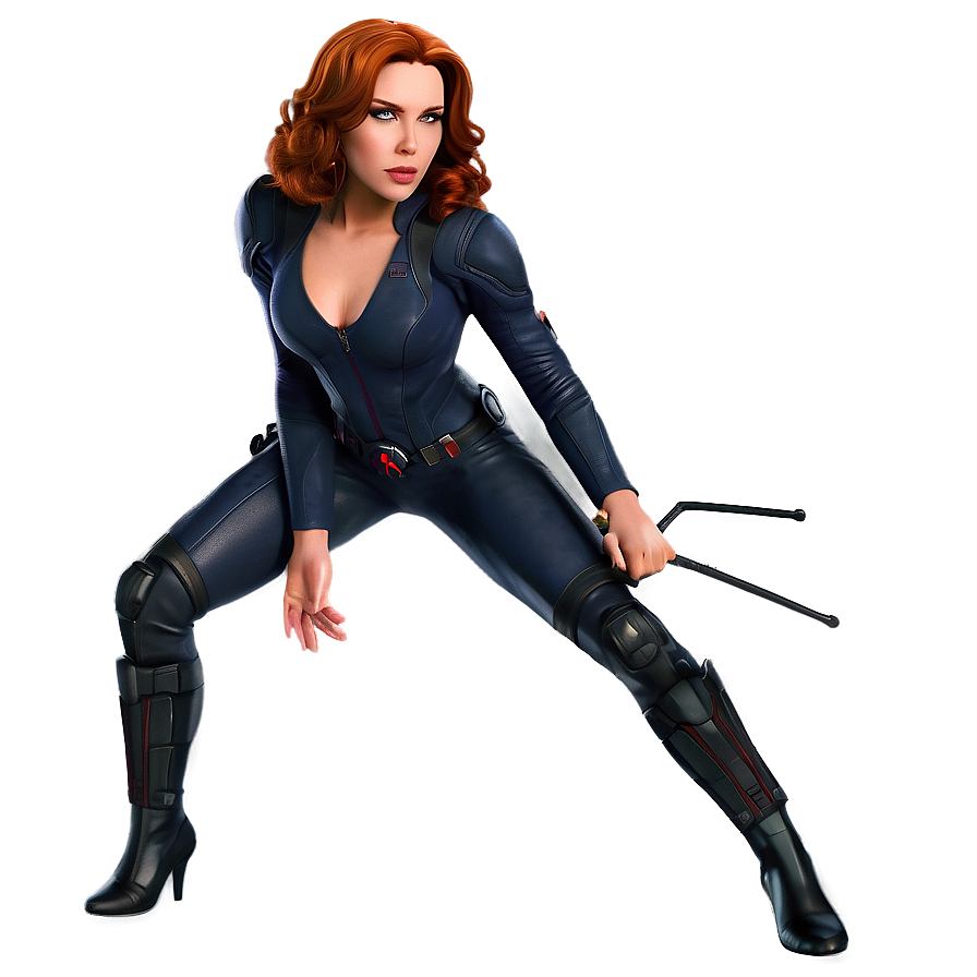 Black Widow Signature Pose Png 05212024