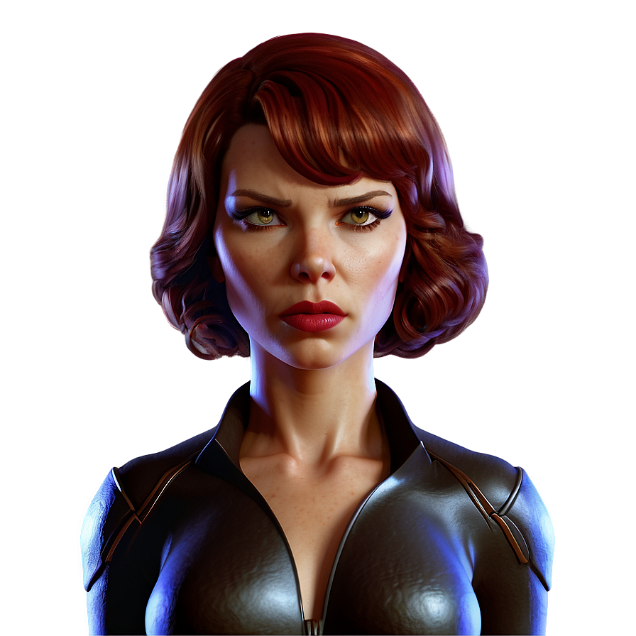 Black Widow Stylized Art Png 05212024