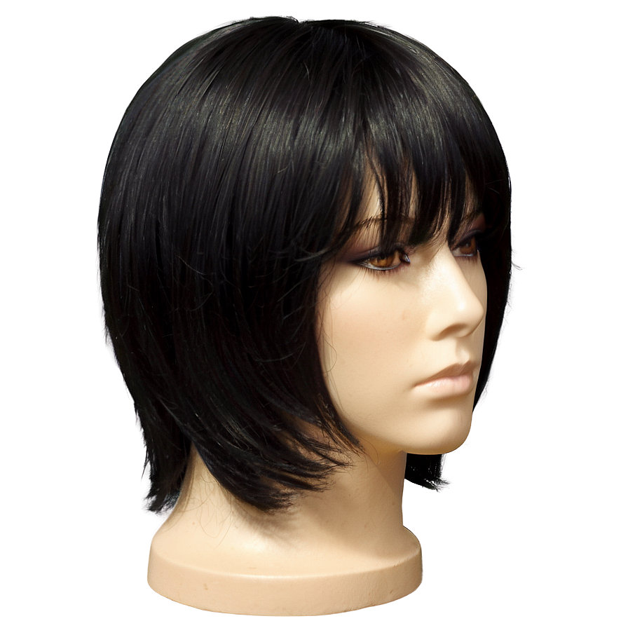 Black Wig Png 11