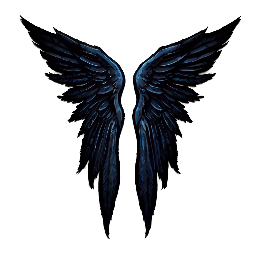 Black Wings of an Angel PNG 06232024 PNG with transparent background