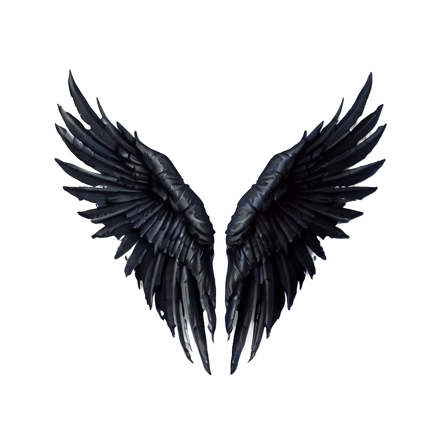 Black Wings Of An Angel Png 60