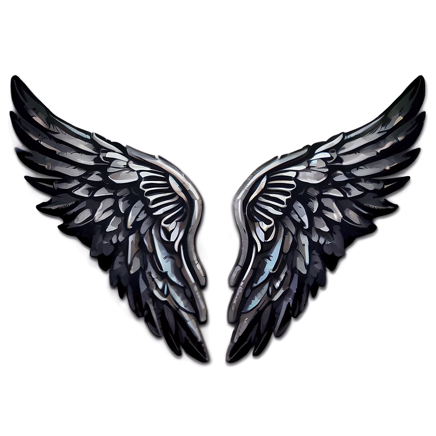 Black Wings Of Courage Png 82