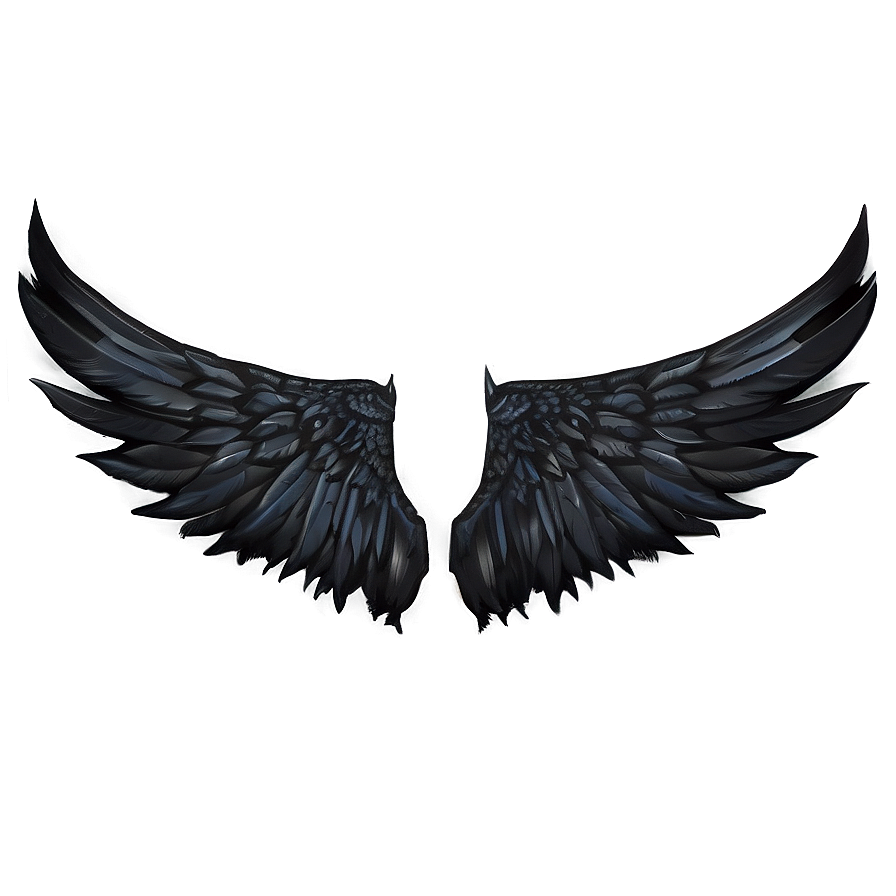 Black Wings of Darkness PNG qkv16 PNG with transparent background