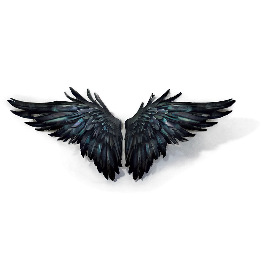 Black Wings of Mystery PNG nsq49 PNG with transparent background