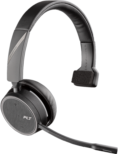 Black Wireless Headset P L T Brand