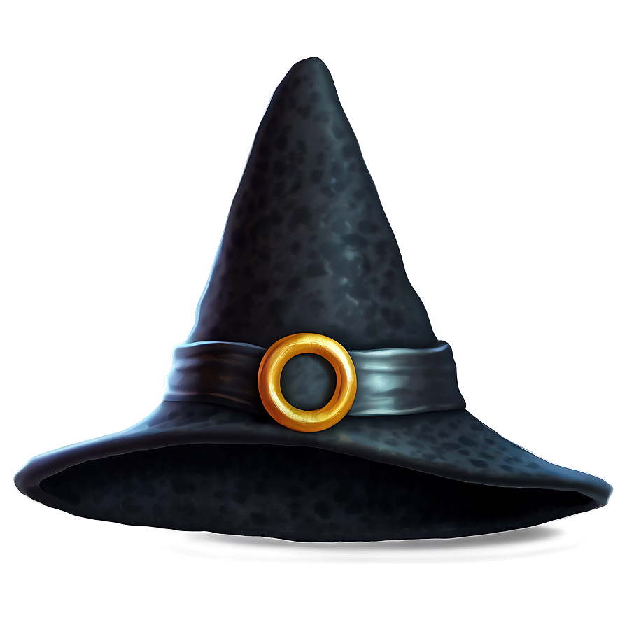 Black Witch Hat PNG 05252024 PNG image with a transparent background, free high-resolution download
