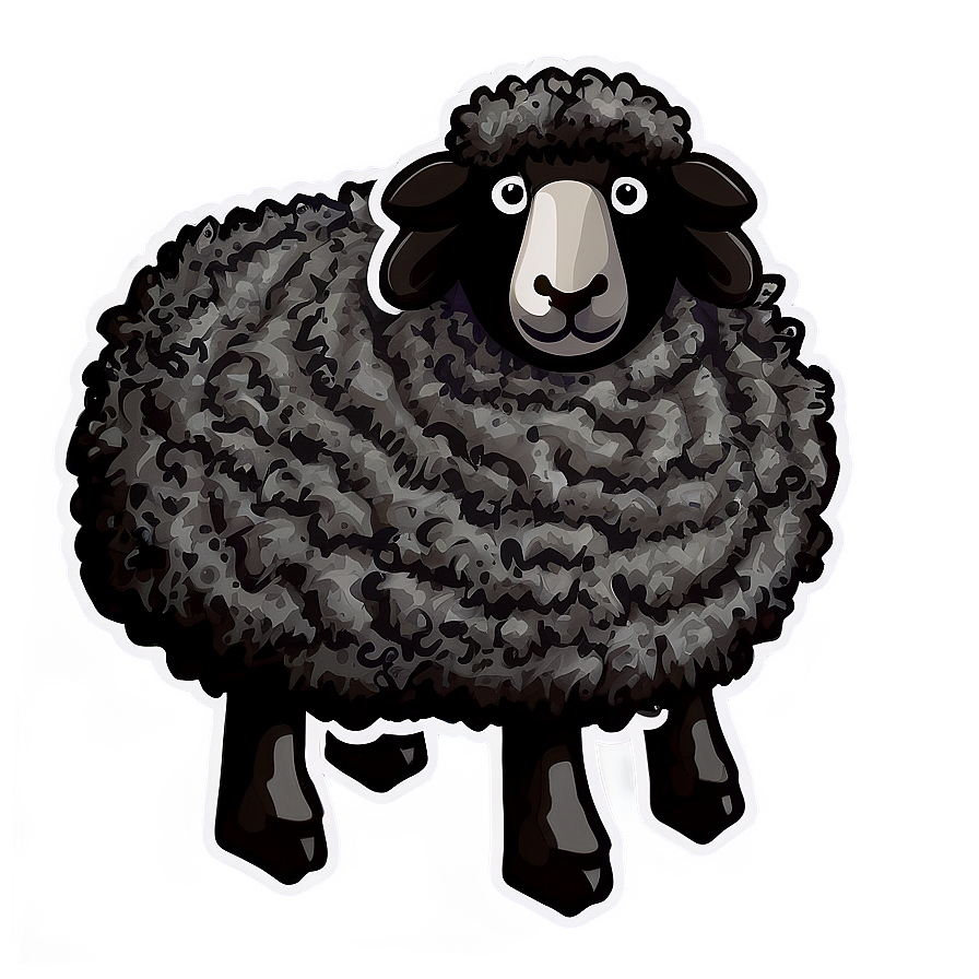 Black Wool Sheep Icon Png Grs2