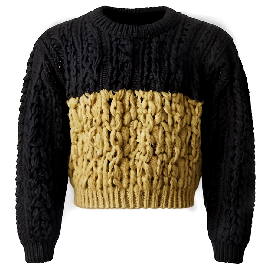 Black Wool Sweater Png 4 Image