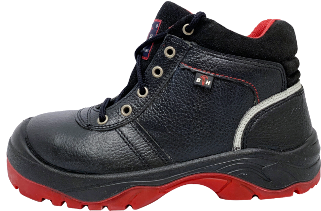 Black Work Boot Red Sole