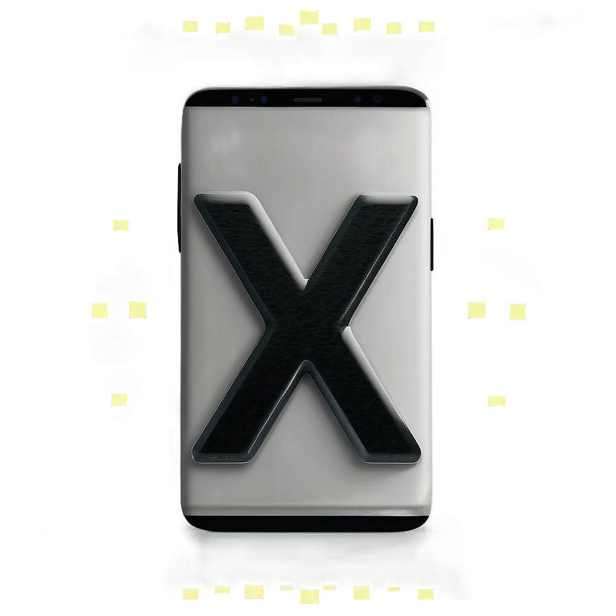 Black X Themed Image Png 59