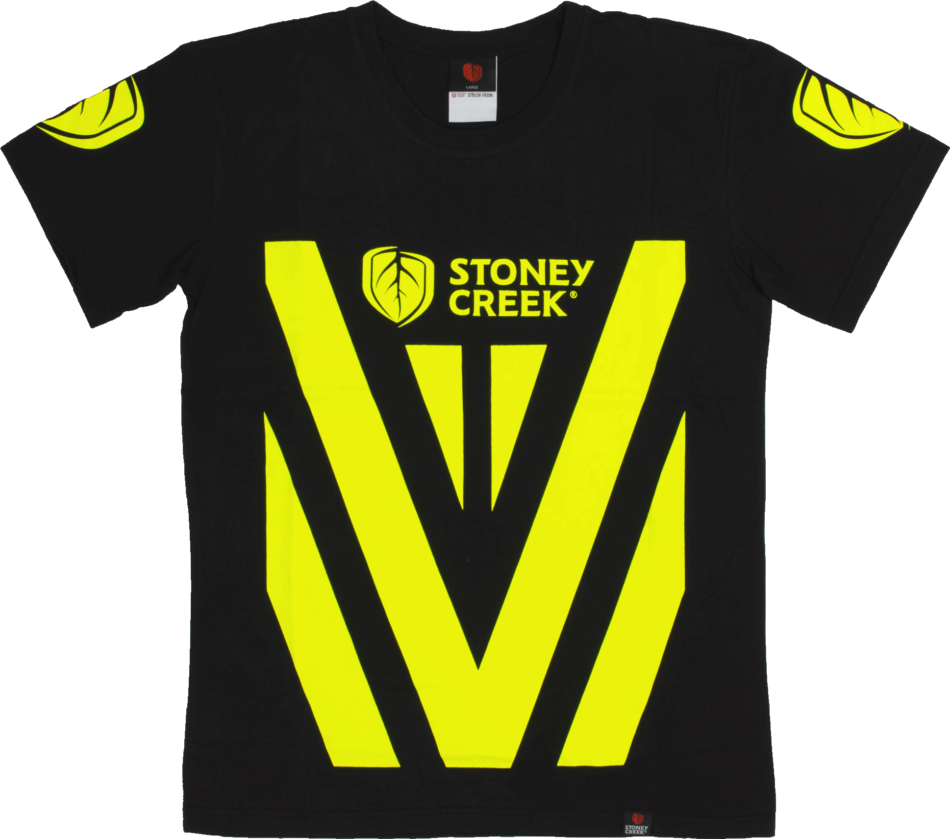 Black Yellow Stoney Creek T Shirt Template