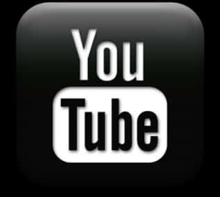 Black You Tube Logo Icon