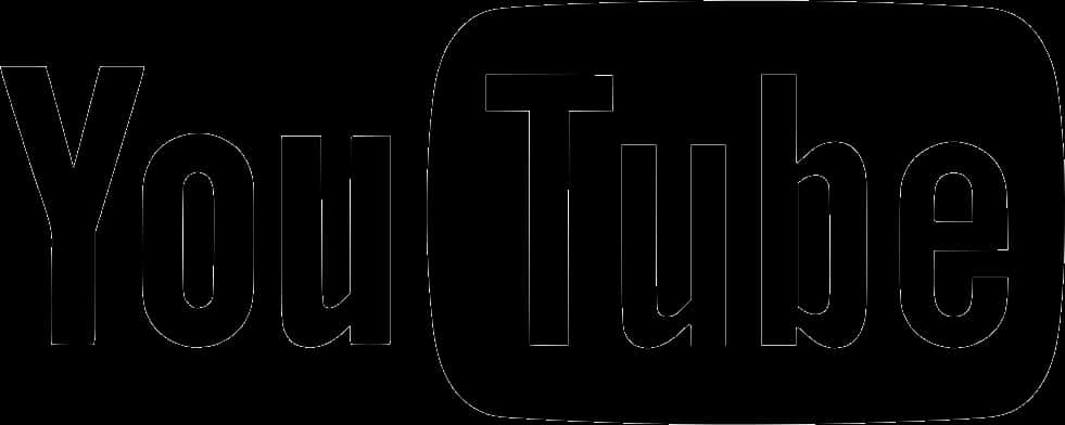 Black You Tube Logo