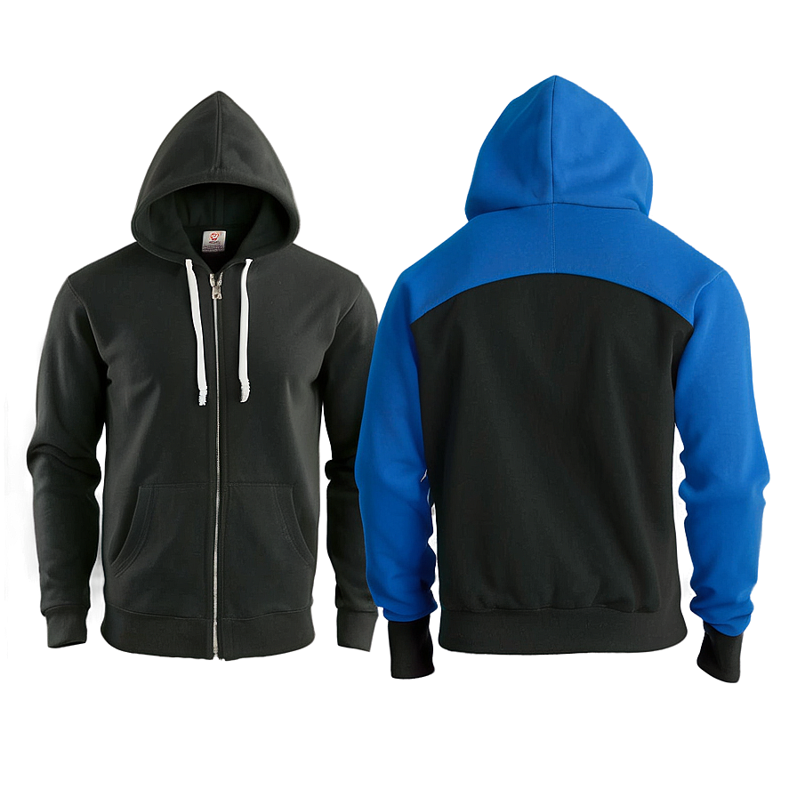 Black Zip Up Hoodie Png Uia23