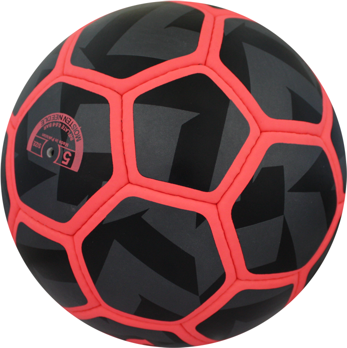 Blackand Red Soccer Ball