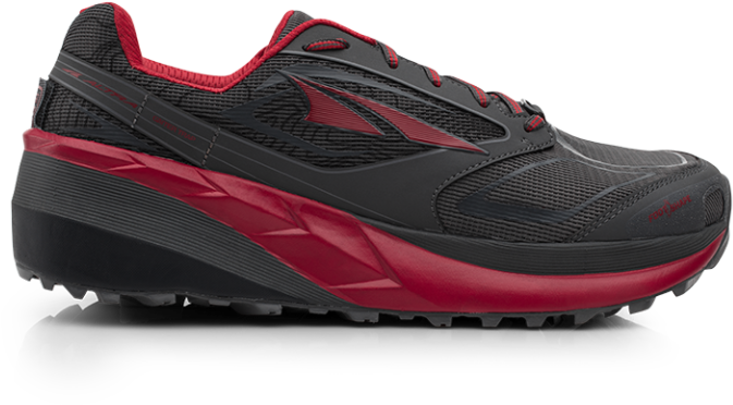 Blackand Red Trail Running Shoe