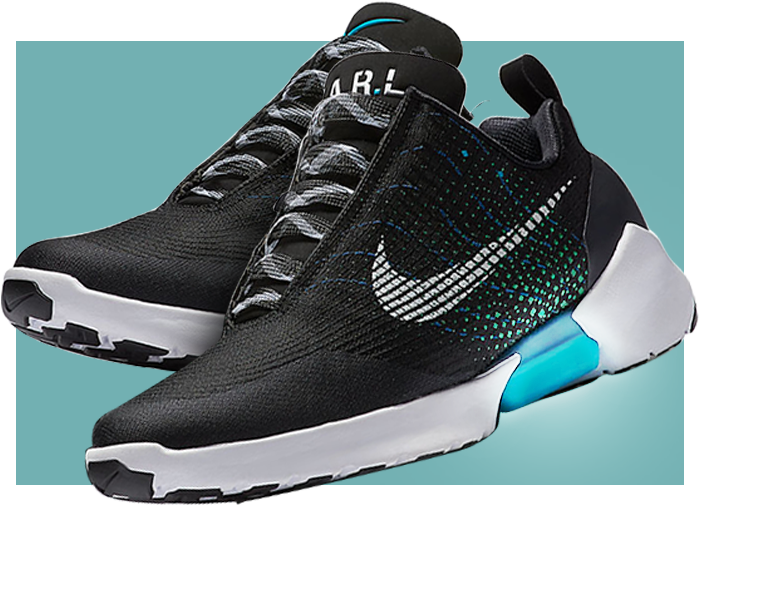 Blackand Teal Running Sneakers