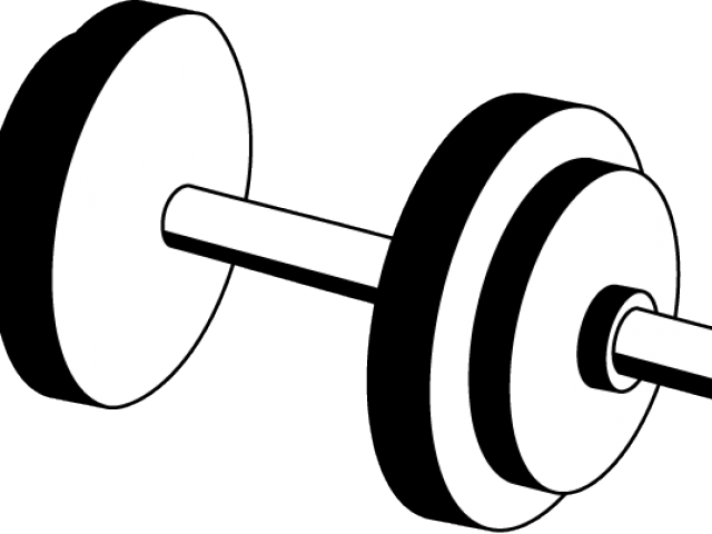 Dumbbell Weight Clipart - Dumbbell Clipart Black And White, HD Png Download PNG image with a transparent background, free high-resolution download
