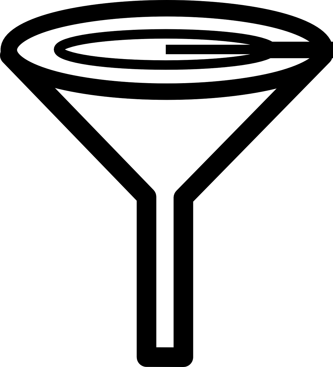 Blackand White Funnel Icon