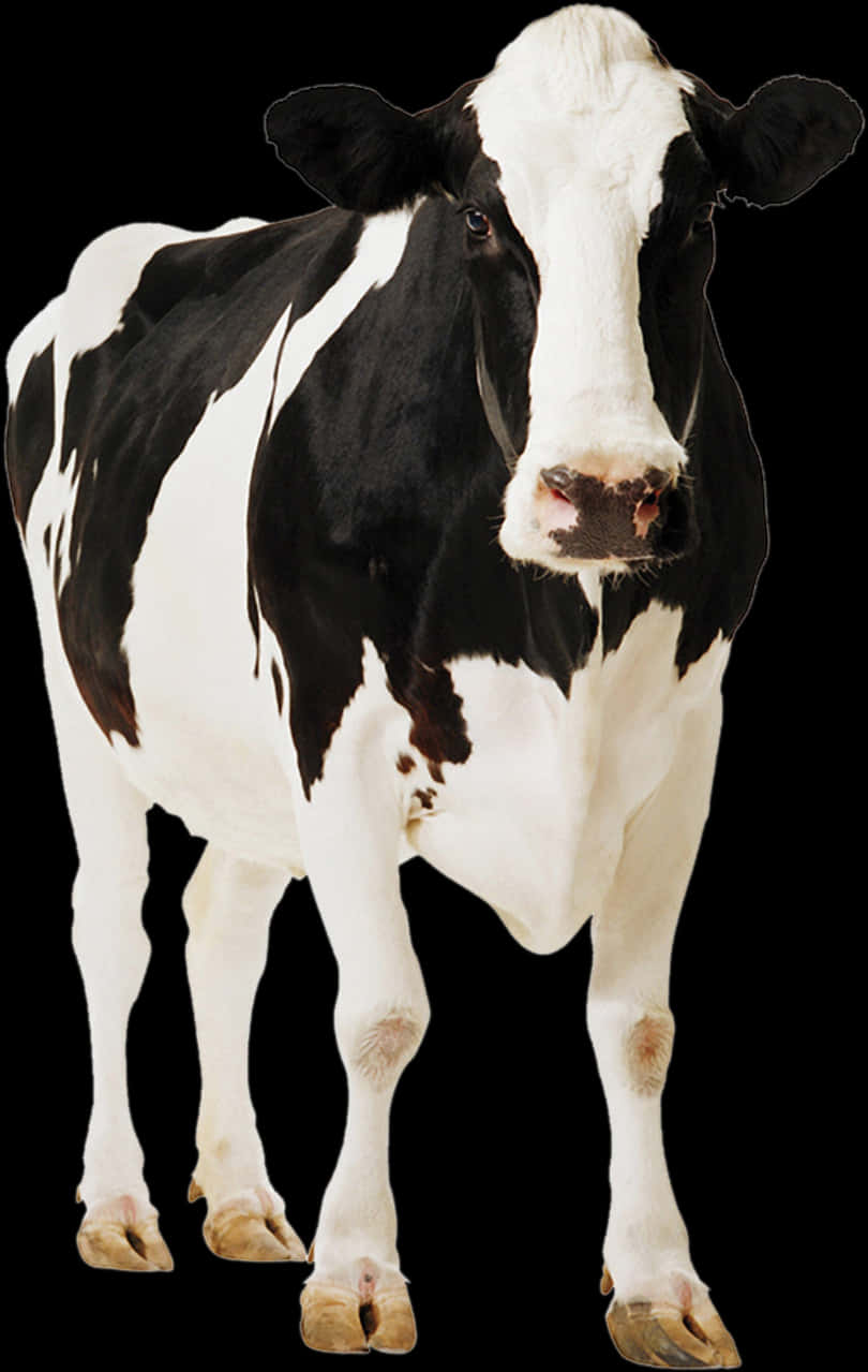 Blackand White Holstein Cow