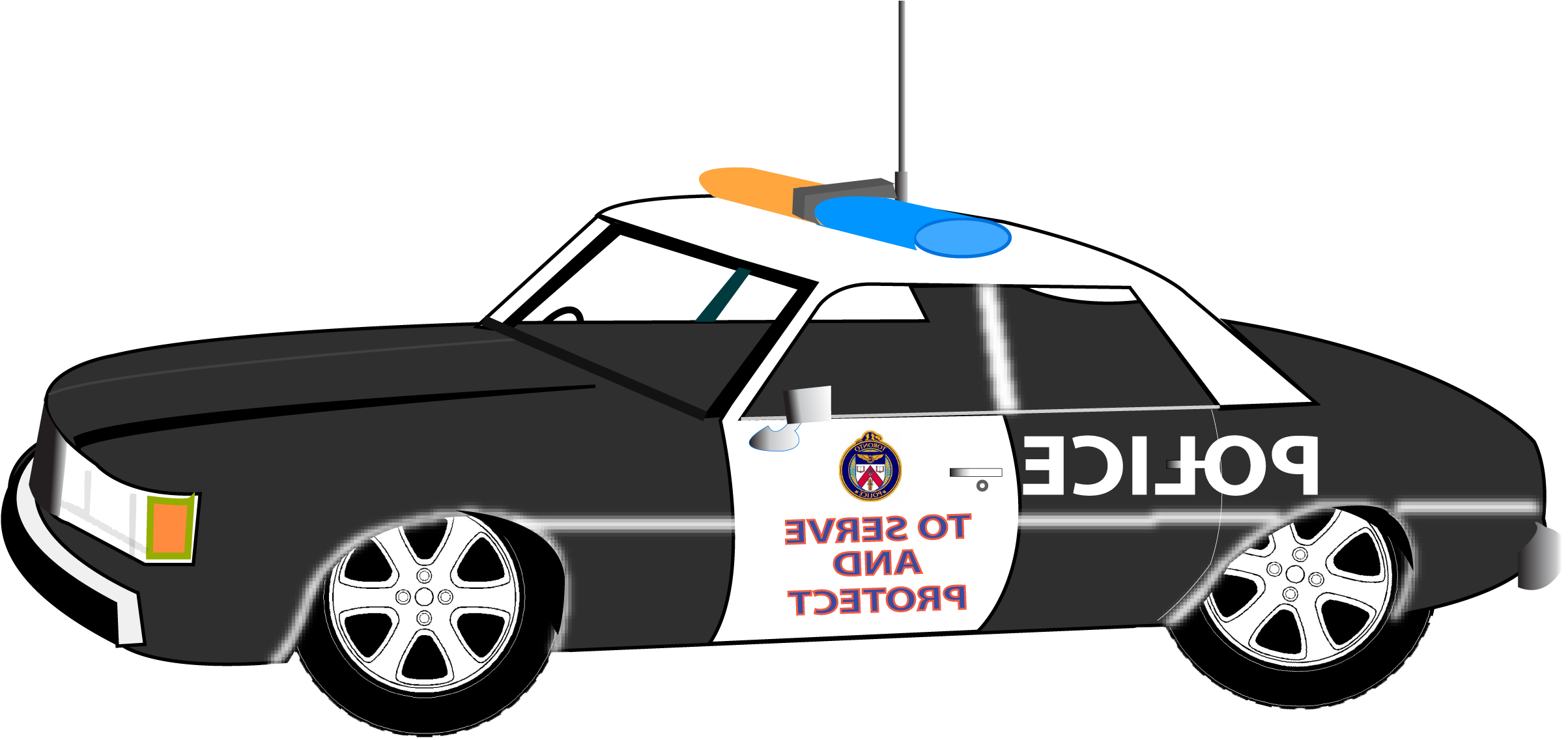 Blackand White Police Car Illustration.png