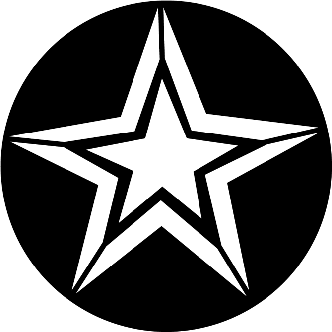 Blackand White Star Graphic