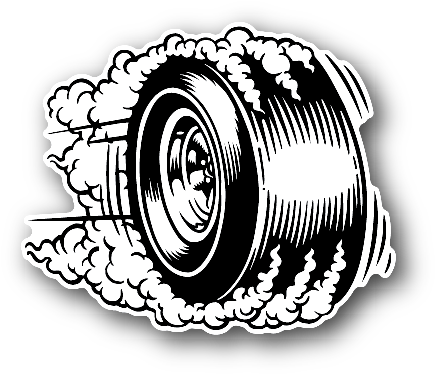 Blackand White Tire Clipart