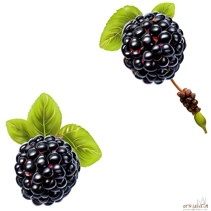Blackberry Cluster PNG 05232024 PNG with transparent background
