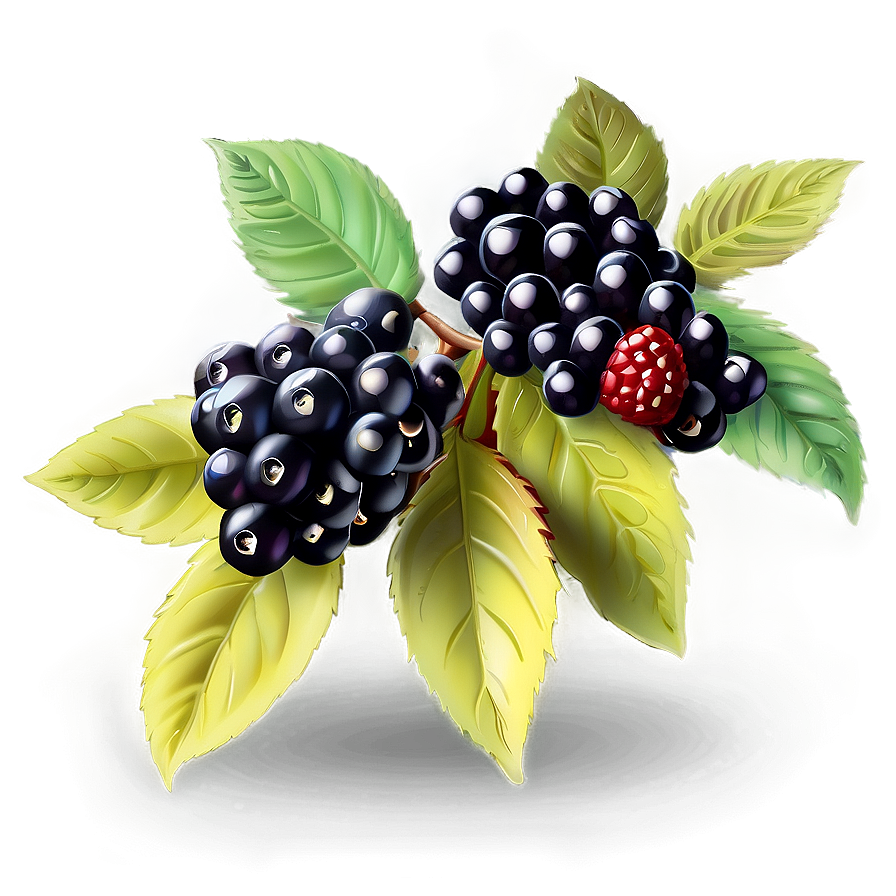 Blackberry Cluster PNG kcu37 PNG with transparent background