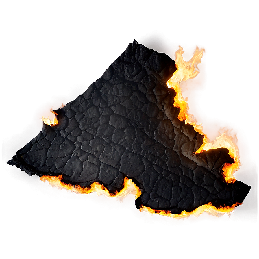 Blackened Burned Paper Png Wvp