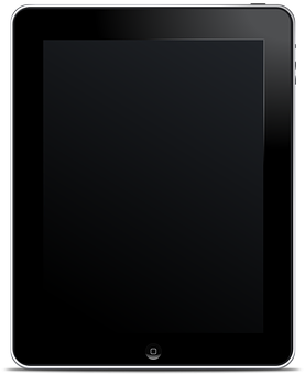 Blacki Pad Portrait Orientation PNG with transparent background