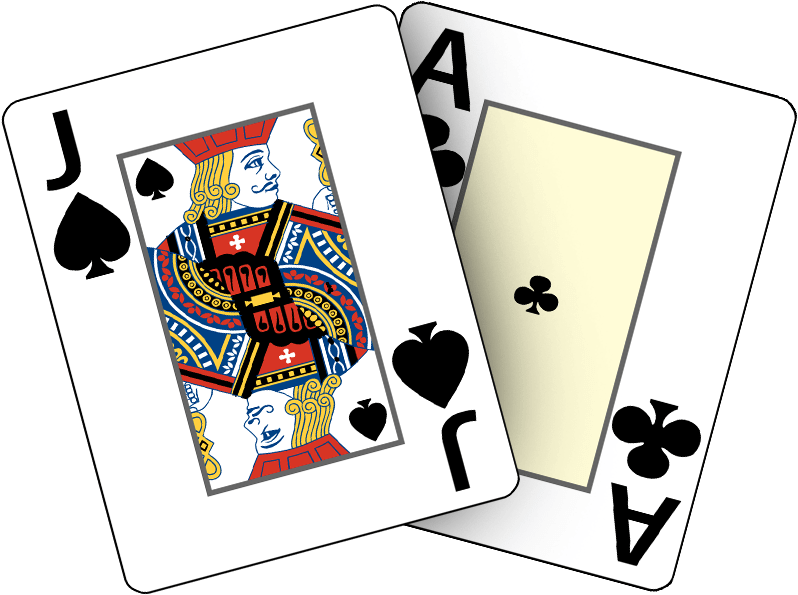 Blackjack Hand Aceand Jack