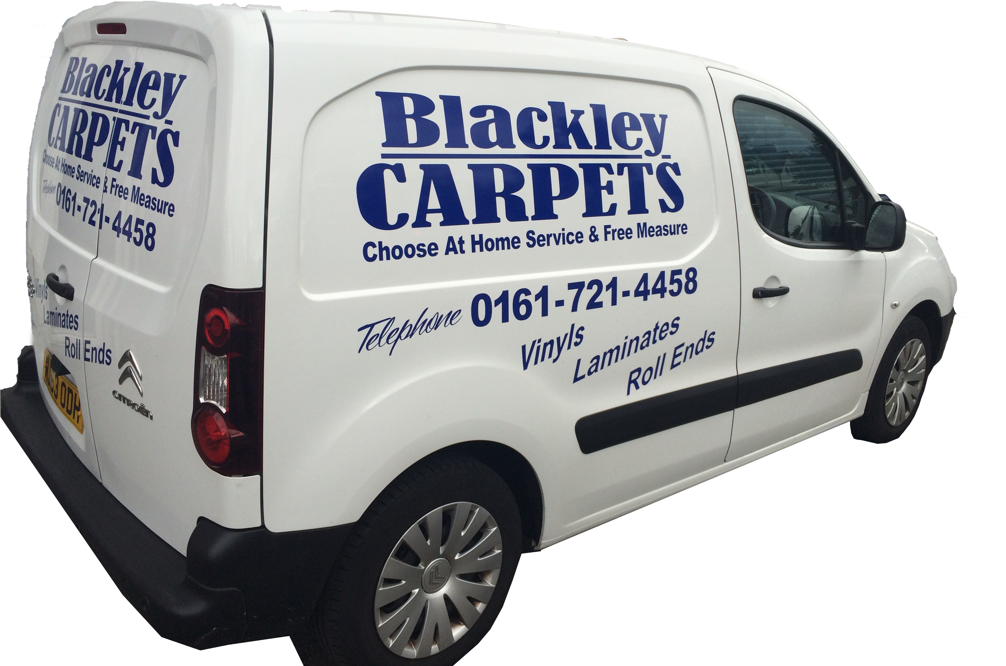 Blackley Carpets Van Branding