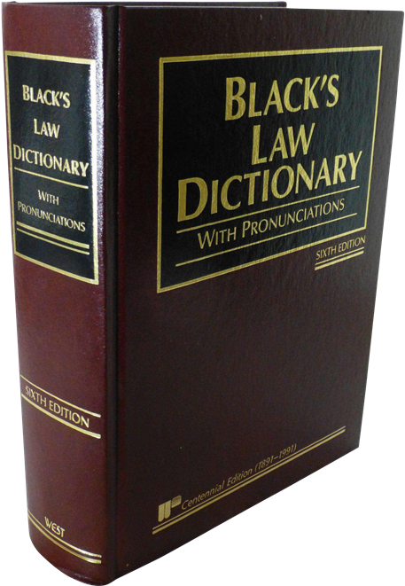 Blacks Law Dictionary Sixth Edition PNG with transparent background