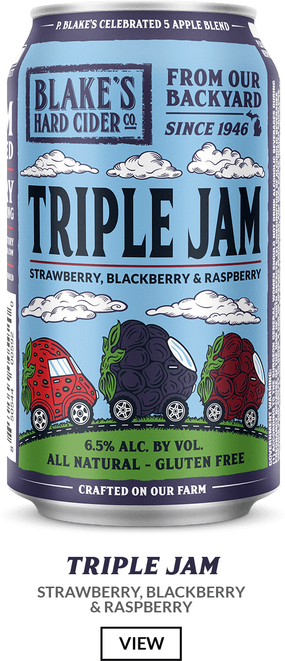 Blakes Triple Jam Hard Cider Can