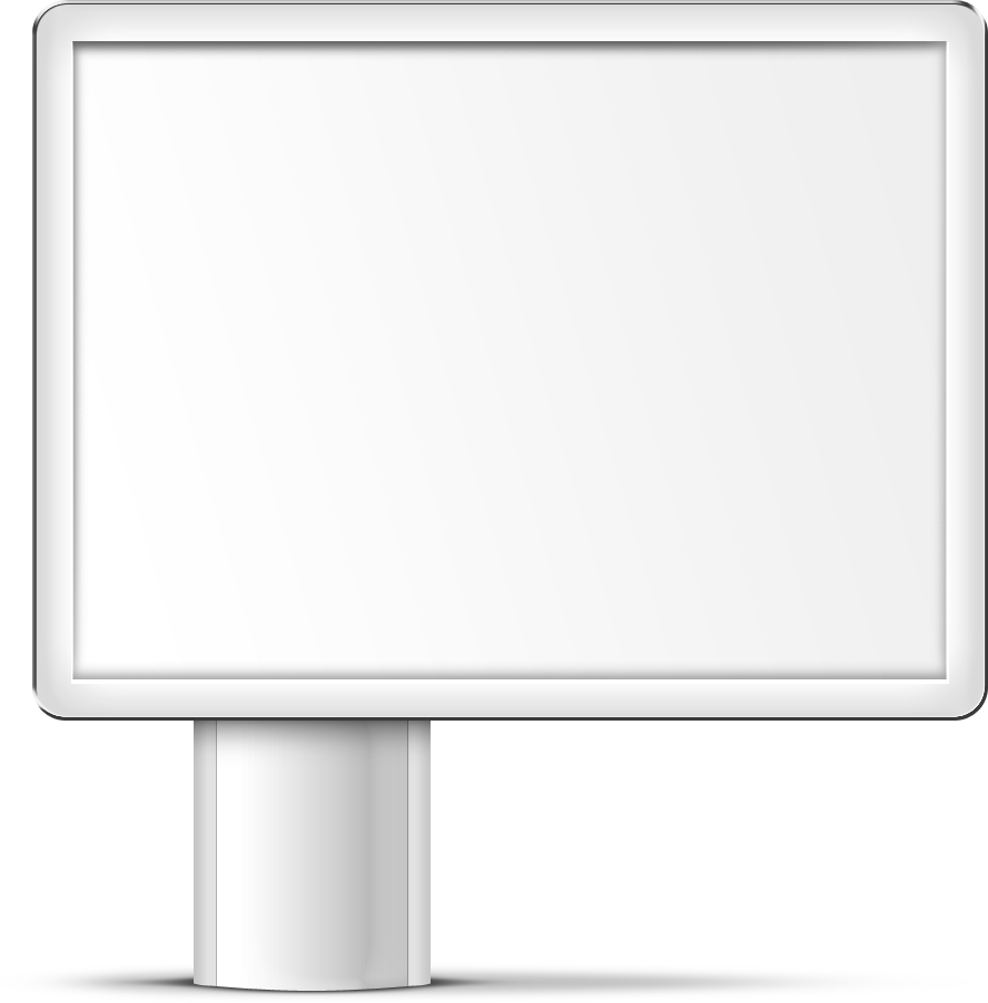 Billboard Clip Art Black White - Билборд Пнг, HD Png Download PNG image with a transparent background, free high-resolution download